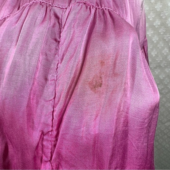 Free People Pink White Sun Up Tie Dye Tunic Top - Picture 4 of 10